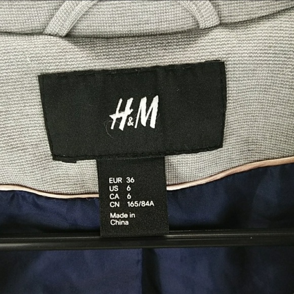 H&M gray blazer, size 6 - Picture 2 of 10
